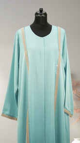 Classic Lace Work Abaya